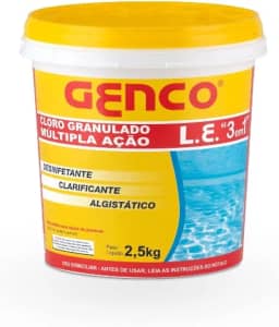 GENCO L. E. CLORO GRANULADO MÚLTIPLA AÇÃO “3 EM 1' - 2,5KG