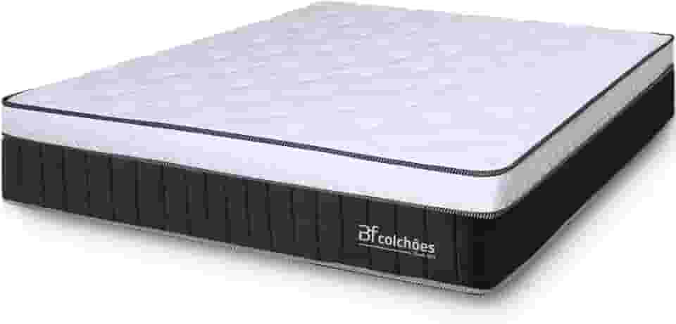 Colchão King Molas Ensacadas Intermediário Firme de Pillow Espuma D45 193x203X26 BF Colchões