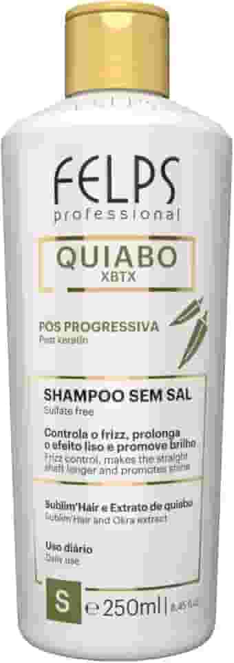 Felps Quiabo Xbtx Pós Progressiva Shampoo 250Ml, Felps Professionnel, INCOLOR