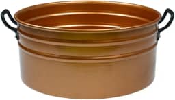 Bacia para Pés, Tina Escalda Pés, Bacia Pedicure, Balde Newborn, Ofurô Esquenta Pés Relaxamento, Varias Cores(Tina só Alumínio Rose Gold)