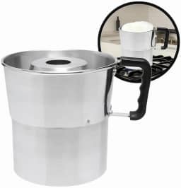 Fervedor Leiteira Ferve Leite Inderramável Aluminio 3 Litros