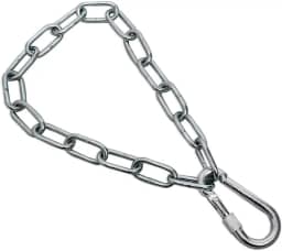 Kit Corrente Para Saco de Pancada – 50 cm – Extensor – Desenvolvida em Aço – Mosquetão com Rosca de Travamento – Capacidade de 400 kg - Segurança – Resistência - Treino – Boxe - Luta