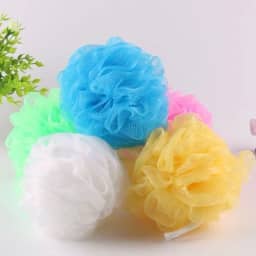 Kit 6 Esponja Para Banho Cordinha Bucha de Nylon com Bolinhas Linha Premium M5 Armarinhos (Kit 1)