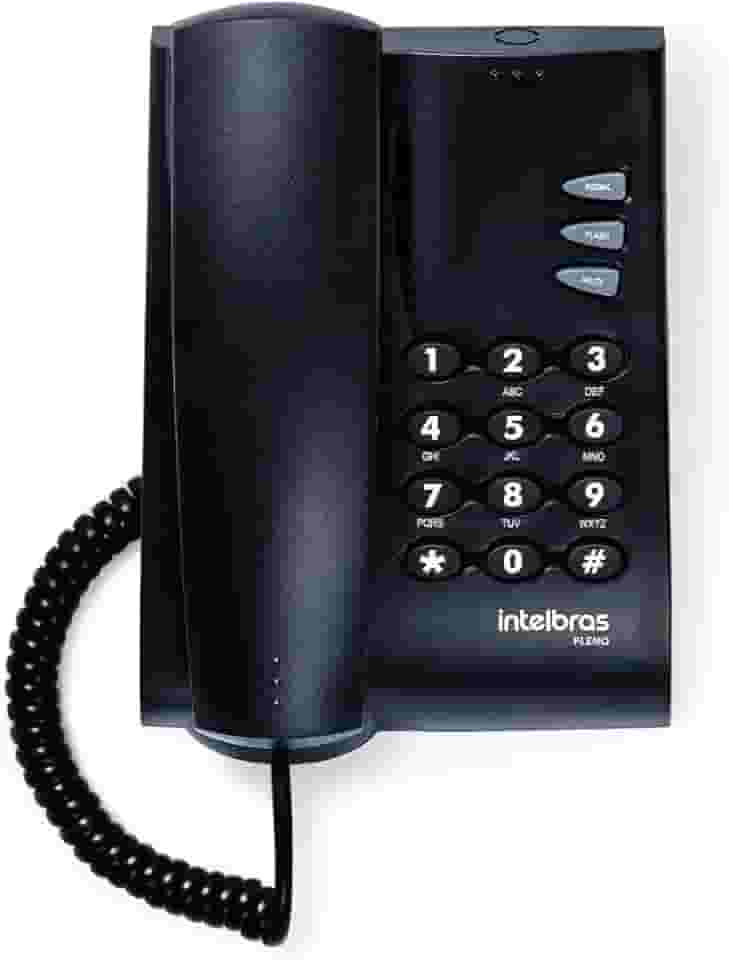 Telefone com fio Pleno Preto Intelbras