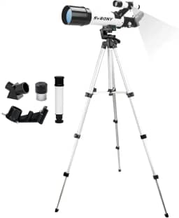 Telescópio, Telescópio Astronômico Refrator com Abertura de 60mm e Montagem de 400mm para Crianças e Iniciantes