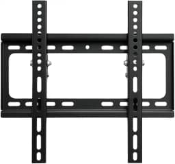 Suporte para TV Forte até 50kg - Aço Reforçado para TVs 26-63 Polegadas - Suporte de Parede Fixo Preto com Nível e Inclinação - Universal para Todas Marcas de Televisão Gurumania