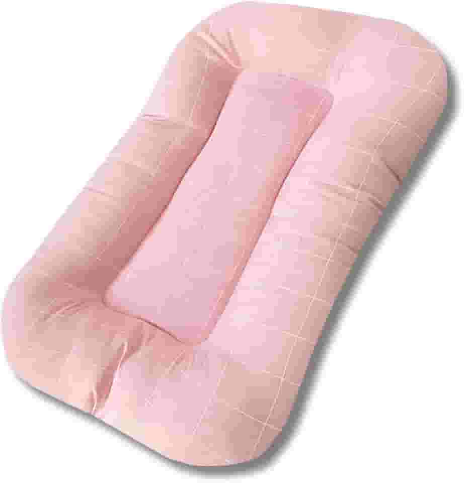 Ninho Casulinho Recém Nascido Estampado (Xadrez Rosa)