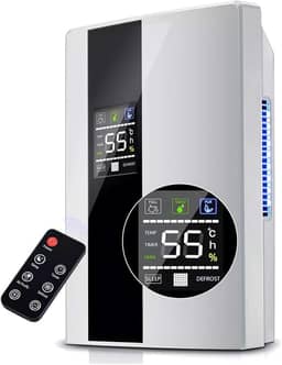 Yesop Desumidificador De Ar Ambiente Eletrico Antimofo 2000ml Portátil E Bivolt 110/220v Operação Controle Remota