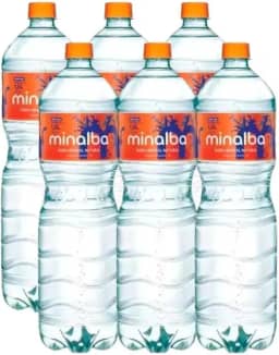 Água Mineral Minalbaª Com Gás 1,5l Pack Com 6 Unid