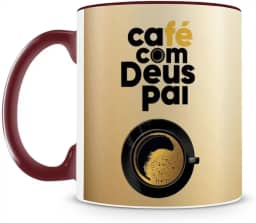 Caneca Café com Deus Pai