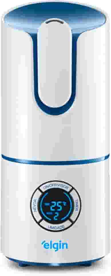 Umidificador de Ar Elgin Digital Inteligente, 2,5 Litros Branco e Azul Bivolt