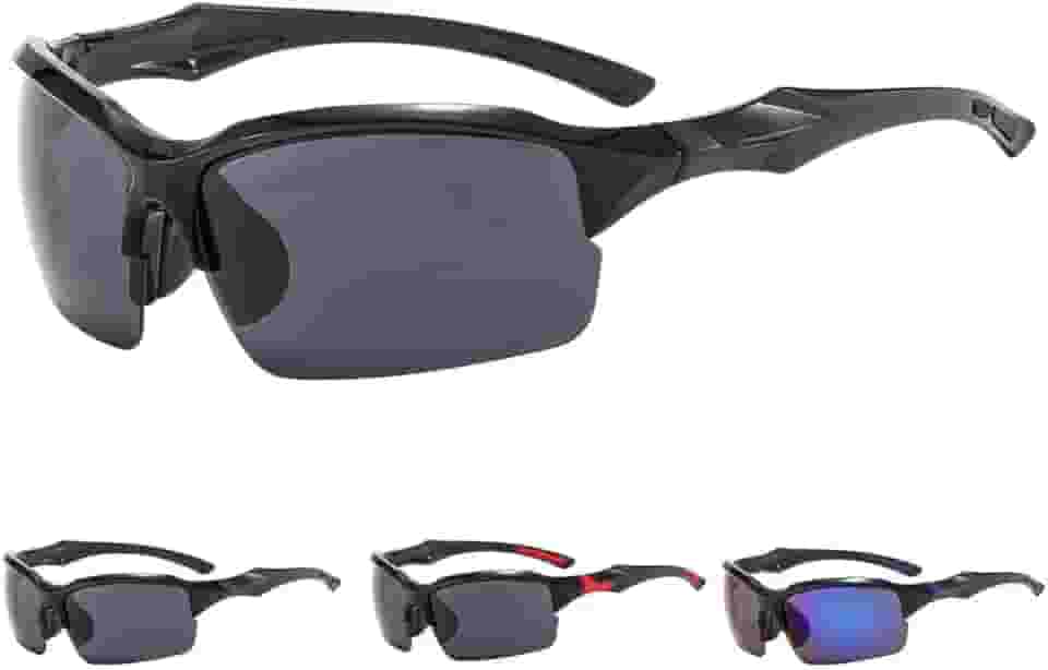 Óculos Esportivo para Ciclismo Corrida Pesca MTB – Lente Espelhada com Proteção UV400 e Armação Leve Antiderrapante