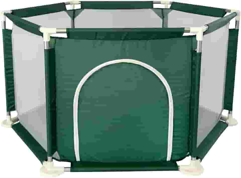 Cercadinho Infantil Hexagonal Desmontável Verde ELORIA