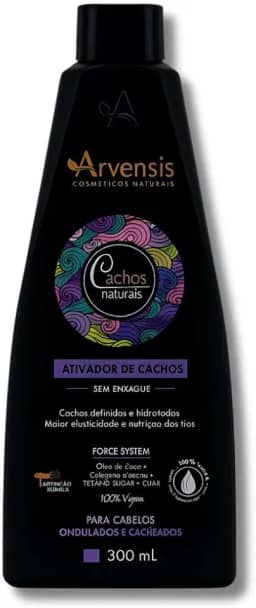 Ativador de Cachos Arvensis Cachos Naturais Ondulados e Cacheados - 300ml