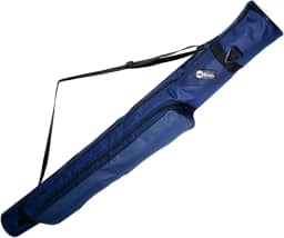 Mala Capa Bolsa Porta Varas para Pesca Carretilhas Molinete com Alça de Ombro Bolso Lateral Proteção Organização Transporte Tecido Nylon Reforçado Costura Zíper Forte