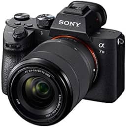 Sony Câmera de lente intercambiável sem espelho a7 III (ILCEM3K/B) com lente de 28 a 70 mm com LCD de 7 cm, preta