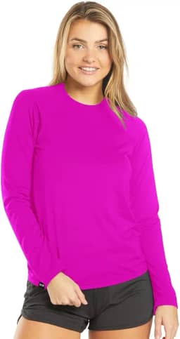Camiseta UV Protection Feminina UV50+ Tecido Ice Dry Fit Secagem Rápida