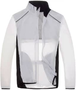 Jaqueta Corta Vento Refletivo Bolso Invisível Ciclismo Bike