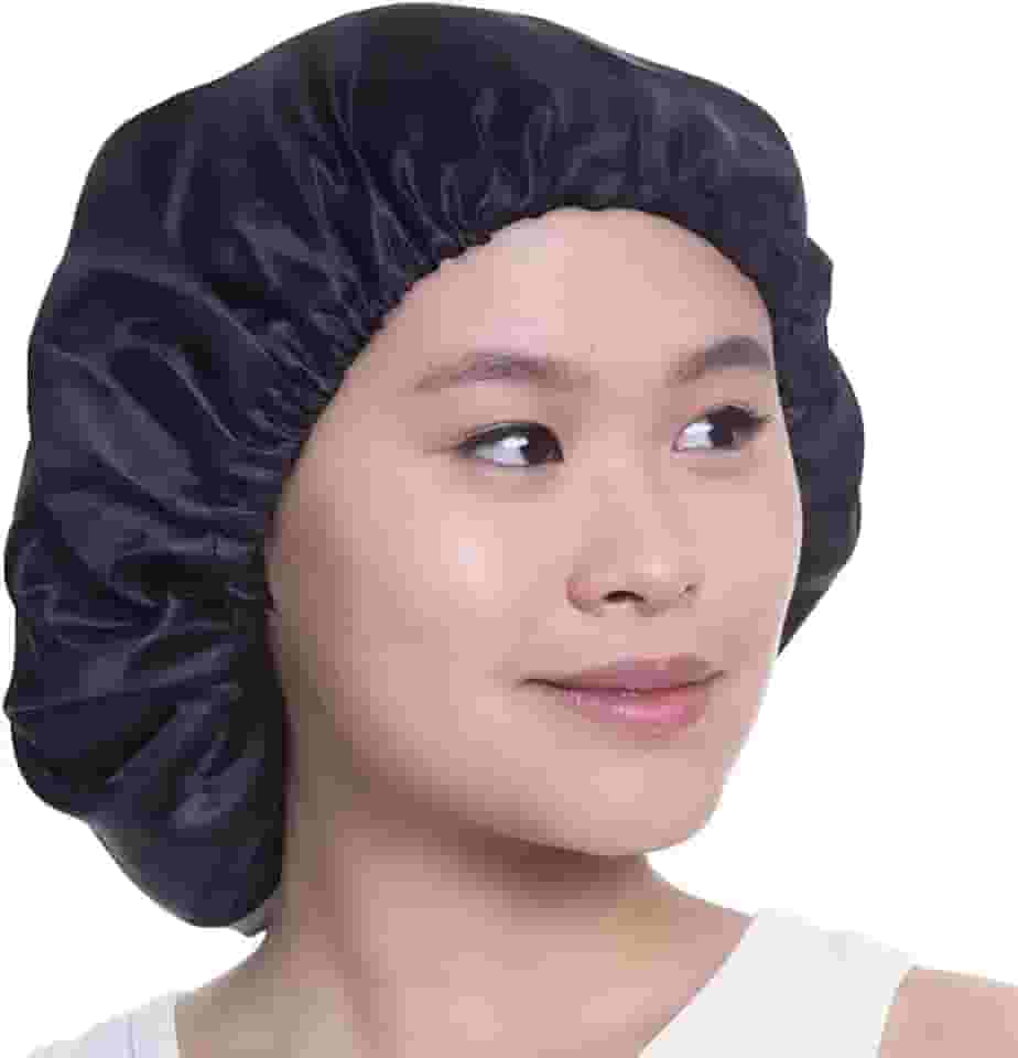 SANTA CLARA Touca De Cetim Preta Anti-Frizz