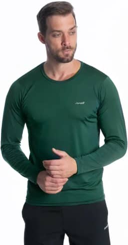 Camiseta Camisa Térmica Masculina Proteção Solar Uv 50+ Manga Longa Dry Fit