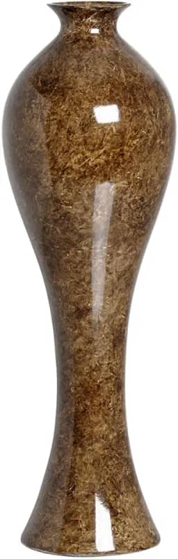Vaso de Chão Grande Califórnia Marrom Petra para Sala de Jantar 61x20 cm