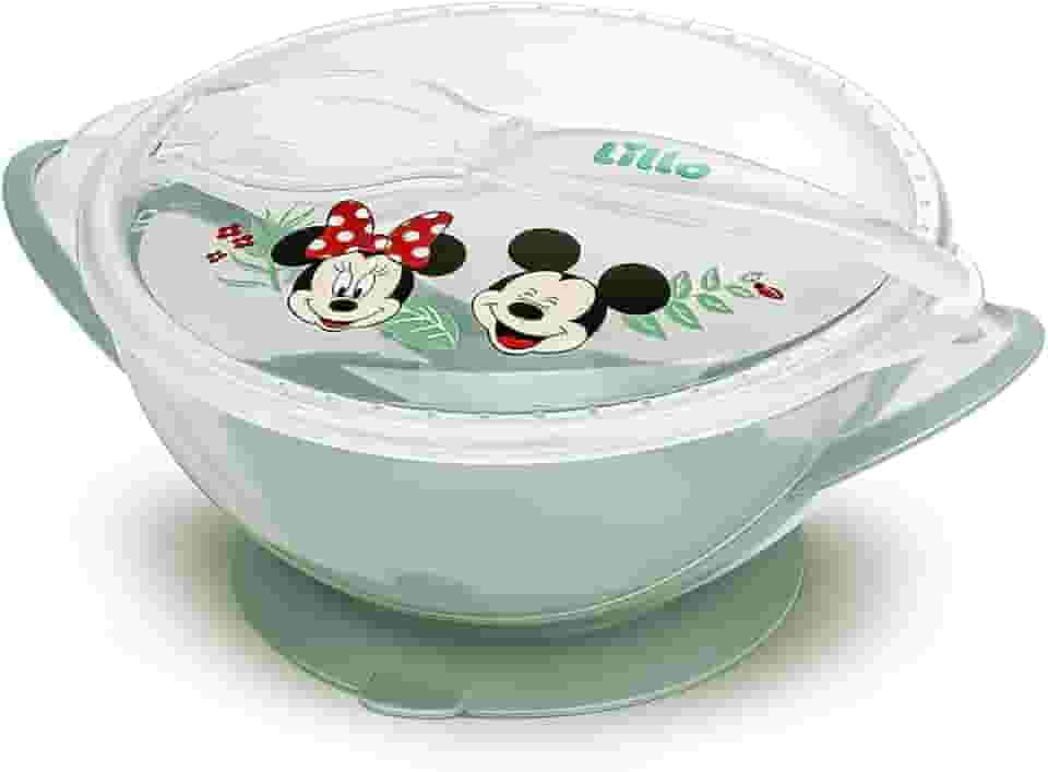 Prato Bowl com Ventosa e Colher Disney