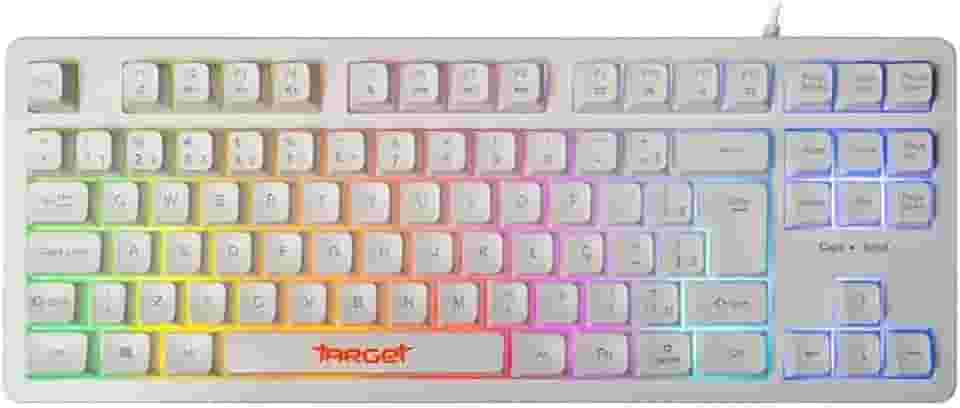 Teclado Gamer TGT M90B | Membrana | Rainbow | ABNT2 | Branco | TGT-M90B-RBW01