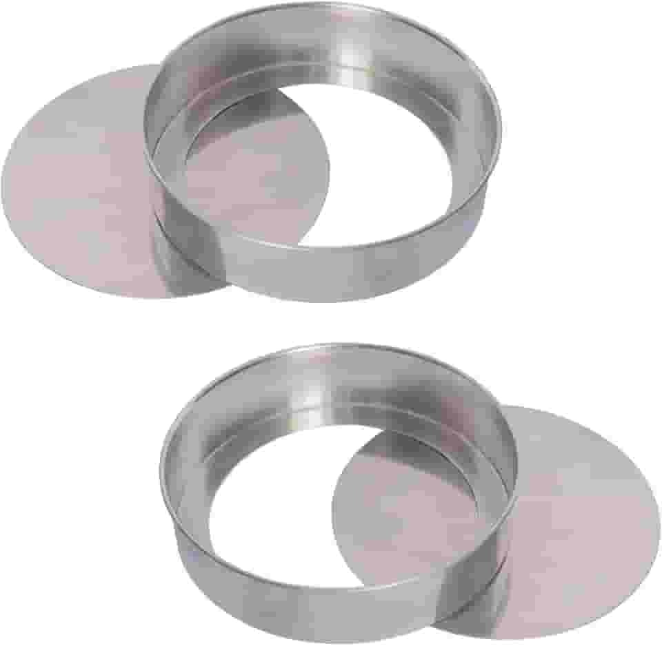 Jogo 2 Formas Fundo Falso Removível Nº 20 Em Alumínio Assadeira Com Fundo Removível Para Padarias Confeitarias Bolos Caseiros