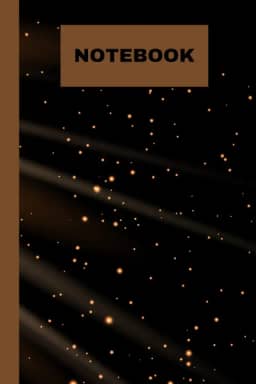 Notebook: cute golden rays banner notebook
