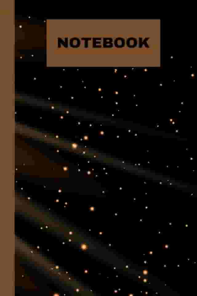 Notebook: cute golden rays banner notebook