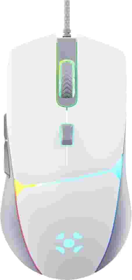 Mouse Gamer Crusader 12800 DPI Branco Fortrek