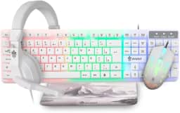 Kit Gamer Evolut Starter 4x1, Rainbow, Branco, Eg-55