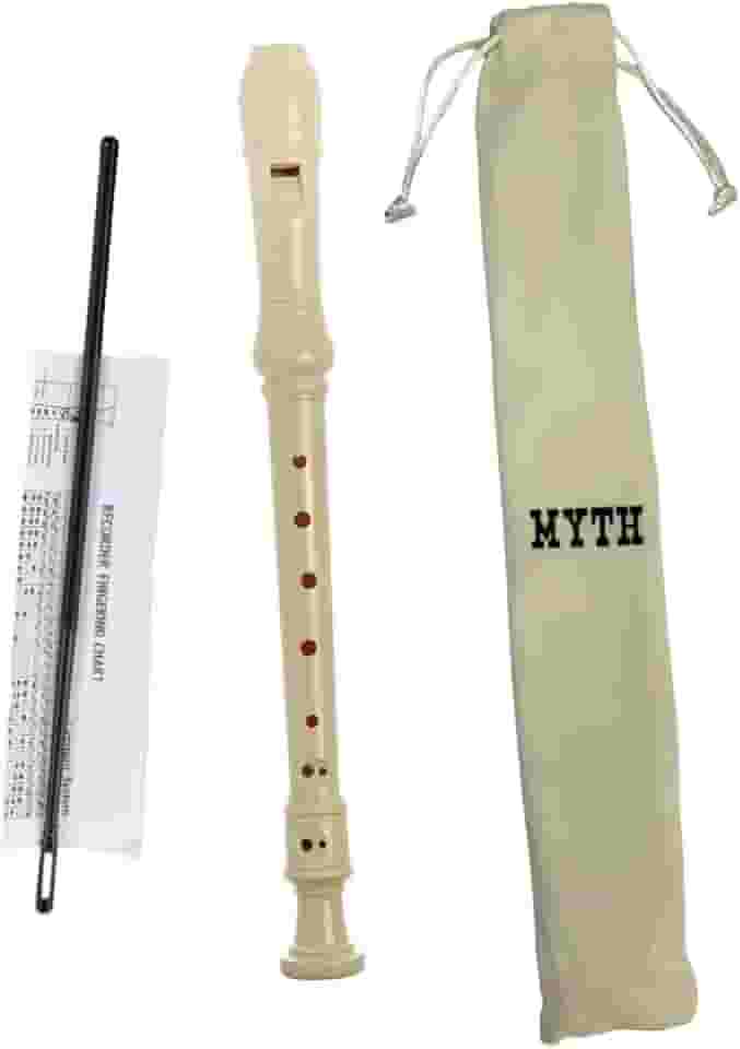 Flauta Doce Germanica ou Alemã Soprano + Bag + Vareta De Limpeza