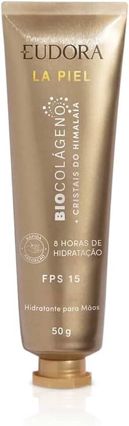 Eudora La Piel Cristais do Himalaia Creme Hidratante Para as Mãos FPS15 50g