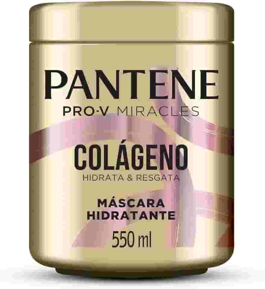 Pantene Máscara de Nutrição e Hidratação para Cabelo - Hidrata e Resgata com Colágeno, Pró-Vitamina B5 e Biotina, Livre de Óleo Mineral e Parabenos, 550ml