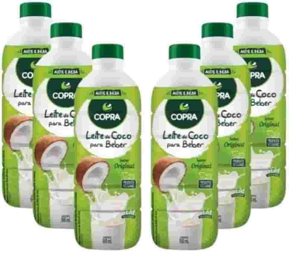 Copra Leite de Coco Pronto Para Beber 900 Ml - KIT 6 UNIDADES