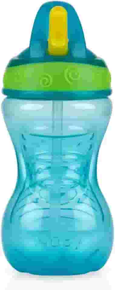 Nuby Copo Com Canudo Rígido Retrátil 300Ml Azul