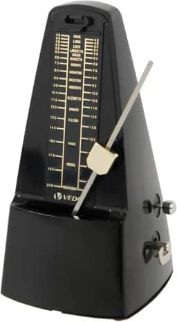 Metrônomo mecânico, Núcleo mecânico de cobre formato clássico batida precisa, vários modos de batida, adequado para piano guitarra bateria violino bateria saxofone preto Cabelo liso São Paulo Brasil