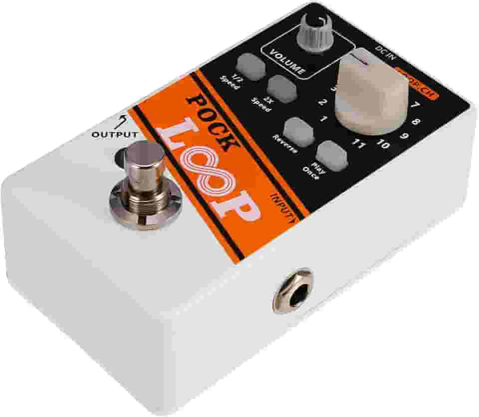 YUHOME POCK LOOP Looper Pedal de efeito de guitarra 11 Loopers Max.330mins Tempo de gravação Suporta 1/2 e 2X velocidade de reprodução reversa Funções True Bypas