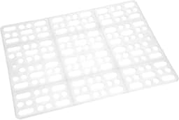 HEEPDD Tapete para gaiola de coelho, tapete de plástico fácil de limpar para pés de animais de estimação, almofada durável para coelho, porquinho-da-índia, hamster, ratos e outros roedores. (branco) camas