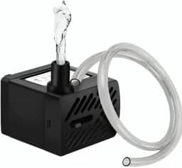 Motor Bomba Submersa Aquário Fontes Bebedouro Pet Água Bivolt + Mangueira 100cm