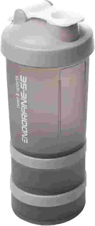 LYOR - Coqueleira shaker 3 em 1 - Performance Cinza 650ml