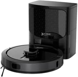 Robô Aspirador KaBuM! Smart 900 Preto IR360° Controle via app Recipiente dispensador de pó Base Autolimpante G7 (220, Volts)