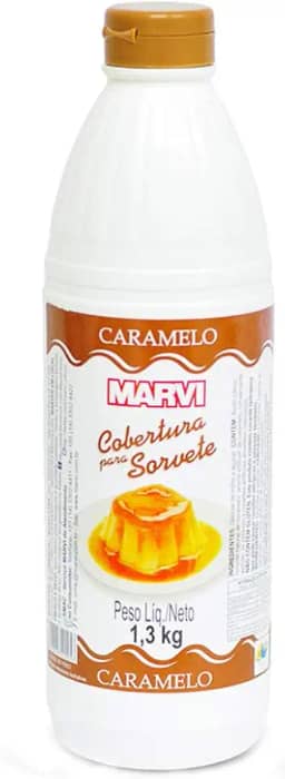 Cobertura para Sorvete Caramelo 1,3kg - Marvi
