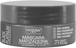 Máscara Matizadora Black Preto Efeito Acinzentado Veggue Profissional 150g