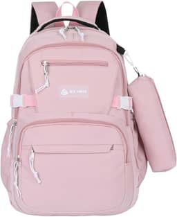 Mochila Escolar Grande Impermeável Bolsa Reforçada Com Bolso Antifurto e Divisória Para Notebook Acompanha Estojo Feminina Masculina Trabalho Faculdade Adulto Infantil Juvenil Adolescente