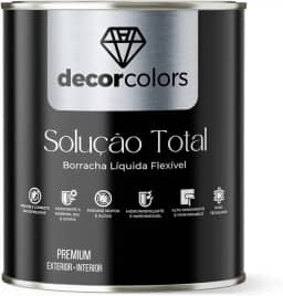 DECOR COLORS Tinta Borracha Líquida Solução Total 4,3kg (Branca)