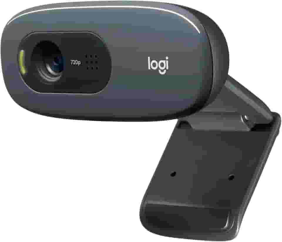 Webcam HD Logitech C270 com Microfone Embutido e 3 MP para Chamadas e Gravações em Vídeo Widescreen