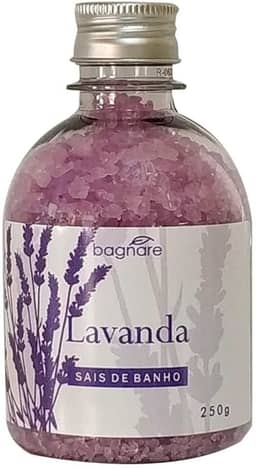 Sais De Banho Espumante Lavanda hidromassagem spa banheira ofuro Bagnare 250 G