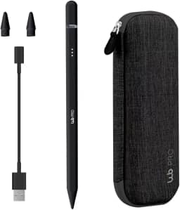 Caneta Pencil PRO WB Preta Para Apple iPad Sensível à Inclinação, Rejeição de Palma da mão e Display de Bateria acompanha estojo protetor Preto